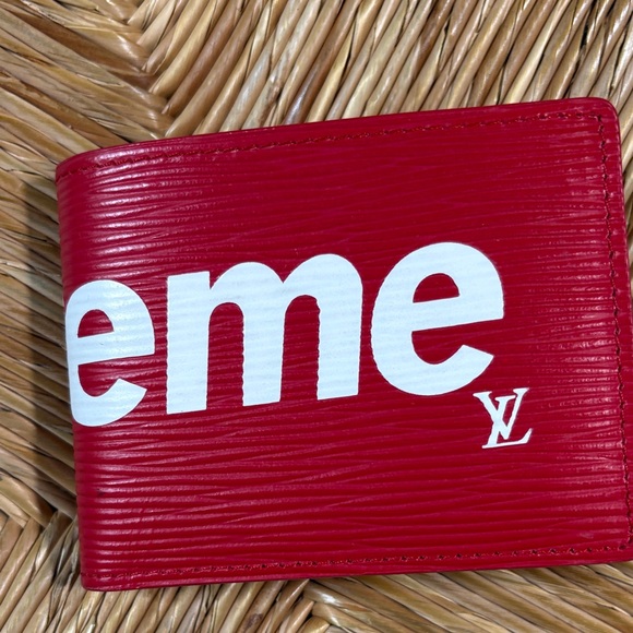 Louis Vuitton Red Epi Leather Wallet